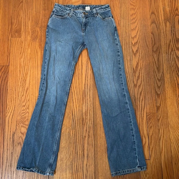 Vintage Old Navy Curvy Jean Denim Medium wash size 1 Y2K 90s - Picture 1 of 8